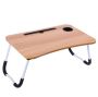 Laptop Stand Desk For Bed & Sofa - Foldable Laptop Table With Cup Holder