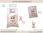 Kids Duvet Set Only Daisy Pink Wildflower Bunny
