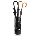 Bekith Metal Umbrella Stand Free Standing Umbrella Holder For Entryway Canes Walking Sticks Holder For Home Office Round Black