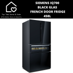 Siemens IQ700 Black Glass French Door Fridge - 458L