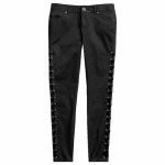 Women’s Side Laced Stretch Skinny Pants