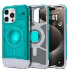 Spigen Iphone 15 Pro Max Premium Classic C1 Magfit Case Bondi Blue