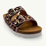 Hudson Leather Sandal - Leopard - 8