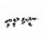 Aluminium And Stainless Steel 1 2 Push Pin Box Of 12
