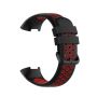 Mdm Fitbit Charge 3/4 Breathable Silicone Strap-black & Red