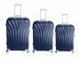 3 Piece Travel Luggage Bag Set - Light Blue