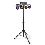 Beamz Partybar 10 Set : Jelly Moon Par & Uv strobe LED Rgbw-uv
