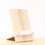 Studio Tablet Or Book Stand Compact And Versatile For All Tablet Models In Cotton White Stain