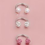 Rhinestone Ball Hoop Nose Ring Hip Hop Style Multi-purpose Nose Jewelry Decoration