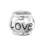 A37-C11051 - 925 Sterling Silver Love Barrel European Charm Bead