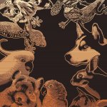 Finesse Pet Blanket - Menagerie Choc desert - 100 X 120 Cm
