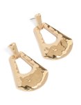 Goldair Gold Large Barbell Drop Earrings