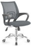 Tocc Zippy Netting Back Typist Office Chair With Chrome Base - Grey