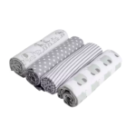 Ashcomonline 76 Cm X 76 Cm 4 Piece Soft Infant Unisex Baby Nursery Muslin Swaddling Baby Blanket