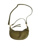 Genuine Leather Structured Bag - Olive Free