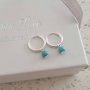 Carla 925 Sterling Silver Round Hoop Earrings 3MM On Small 10MM Hoops