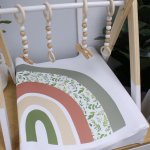 Changing Mat Cover Leaf Pattern Rainbow