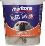 Marltons Pet Tub 500G - Sausage Rolls