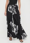 Edit Printed Low Waist Wide Leg - Black Macro Spontaneous Floral
