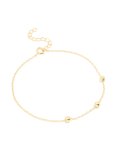 Goldair Gold Plated Sterling Silver Station Chain Bracelet