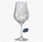 Bohemia Crystal Tulipa Optic Wine Goblet 450 Ml Set Of 12