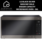 LG Black Silver Neochef Solo Bigger Capacity Microwave Oven - 56L