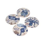 Printed Asters Set 4PCS 10.1CM 2027-13