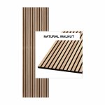 Natura L Walnut Slatted Wall Panel 600 X 2400MM