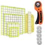 Craft Diy Stationery Rotary Cutter Blades & T-Shirt Rulers Set Of 12