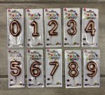 Bronze Number Candle