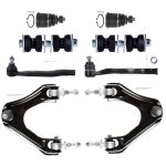 8PC K90446 K90447 ES3331 ES3332 K9643 K90122 Front Upper Control Arm And Ball Joint Tie Rod For Honda Accord Replacement For Hon