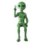 Garden Ornament Green Male Alien Statue For Indoor Outdoor DECOR-15CM