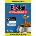 Bobtail Gravy With Chunks Dog Food Pouches - Value Pack 8 X 85G