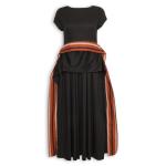 Black Contrast Detail Maxi Dress