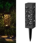 Outdoor Hollowing Out Solar Energy Garden Lawn Lamp Warm White