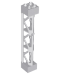 Parts Support 2 X 2 X 10 Girder Triangular Vertical - Type 4 - 3 Posts 3 Sections 95347 - Light Bluish Grey