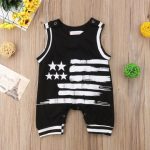 Sleeveless Stripes And Stars Jumpsuit 6-12M