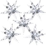 32INCH Explosion Star Balloons 5 12 Pcs Foil Dog Paw Print Spike Balloons For Dog Birthday Baby Shower Farm Party Decoration Sup