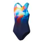 Speedo Girls Digi Placement Splashback 1 Piece Swimsuit