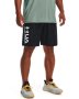 Men's Ua Woven Emboss Shorts - Black / XS
