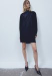 Draped Dress - Black