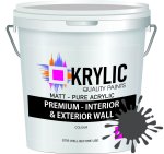 Premium Interior & Exterior Wall Paint Puritan Black - 20 Lt
