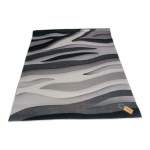 Smte 200CM By 150CM Modern 3D Geometric Design Area Rug A17 With Smte Keyring With Keychain