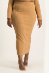 Kyrah Midi Skirt - Latte - XL