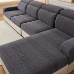 1PC Boho Sofa Slipcover Non-slip Gray Stripe Sofa Cover Couch Cover Four Seasons Universal Dustproof Furniture Protector For Bed