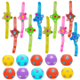 20 Pack Party Favours For Kids LED Fidget Spinner Bracelets & Soccer Balls