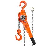 Vevor Manual Lever Chain Hoist 1-1 2 Ton 3300 Lbs Capacity 10 Ft Come Along G80 Galvanized Carbon Steel With Weston Double-pawl