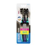 Oral-B Ultra-thin Black Toothbrush 3 Pack