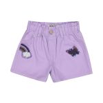 Girls Sequin Denim Short