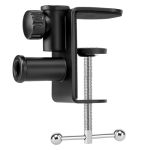 MIC Desk Clamp Mount For Microphone Boom Arm Stand Table C Clamp Holder With Adjustable Crew Two Ways 0.47 INCH 12MM Hole Fits U